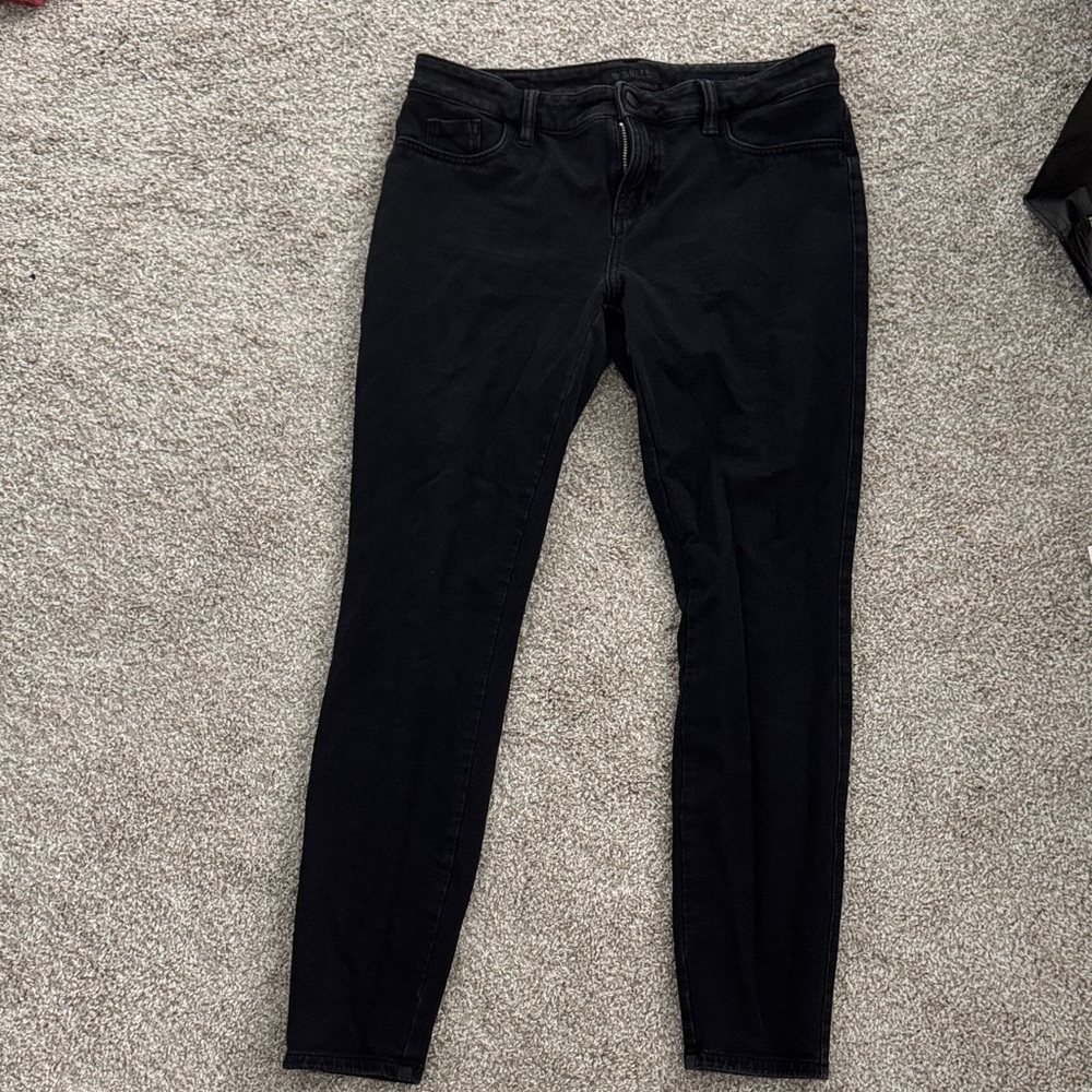 Guess jeans Brittney stretch legging pants 10 / 12 30 Black Skinny back pockets